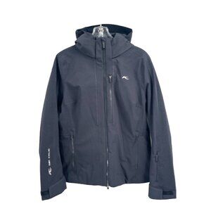 KJUS Evolve Jacket Black Hooded Fast II20 Winter Sz 42 XL Womens Ski Parka
